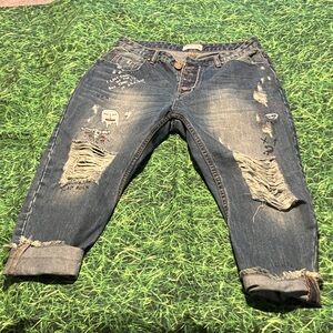 RARE One Teaspoon ROCK & Roll Graffitti Jeans